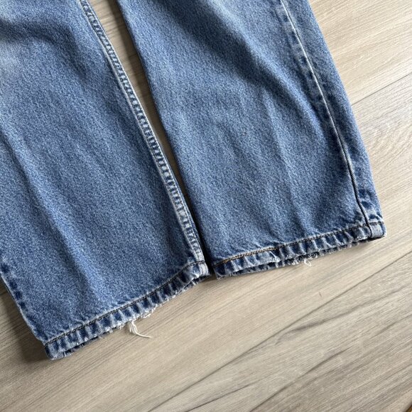 Levis Levi’s Jeans Men 36x30 550 Relaxed Straight Leg Med Wash Work Pants Baggy - Picture 9 of 16